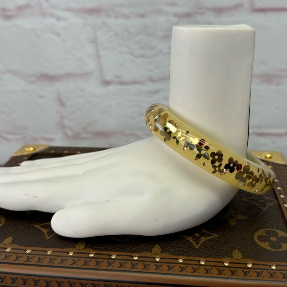 Louis Vuitton Inclusion Bangle Clear Beige Flower - Picture 4 of 9